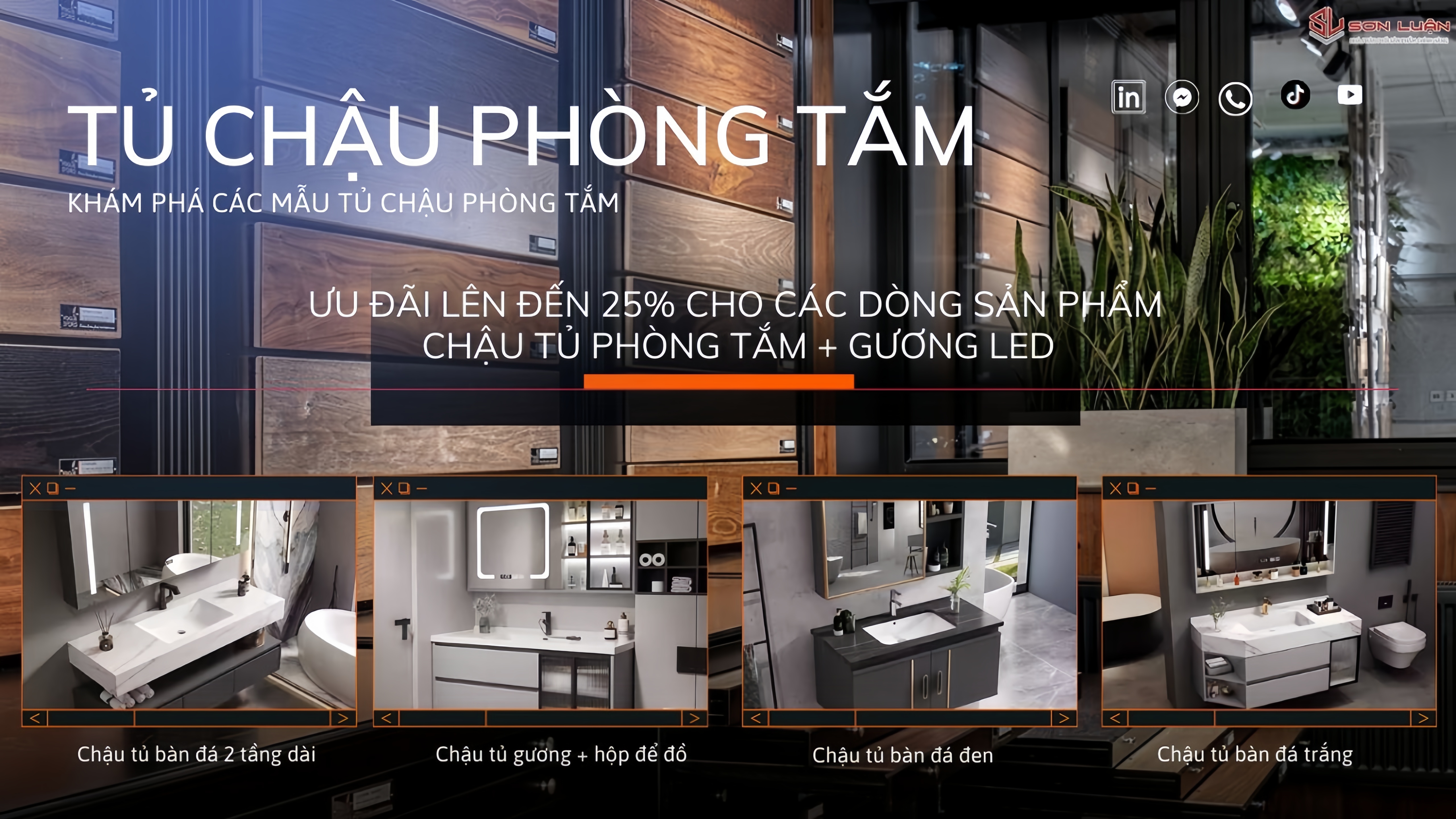 Ưu đãi tủ chậu phòng tắm