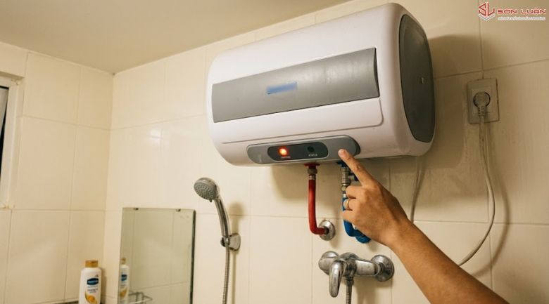 Bình nóng lạnh chỉ báo đèn đỏ