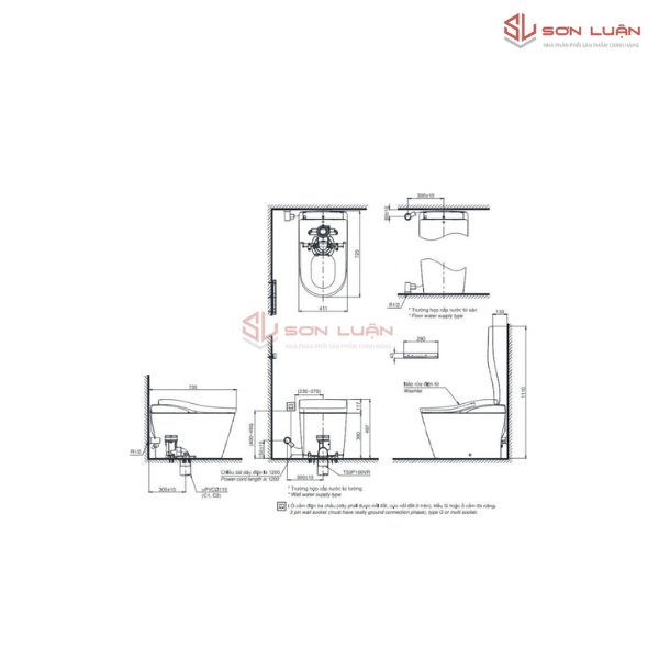 Bồn Cầu Thông Minh TOTO CS911VT/TCF87320GAA/T53P100VR