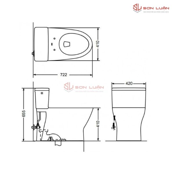 Bồn Cầu Điện Tử TOTO MS188VKW11 Nắp Tự Động Đóng Mở
