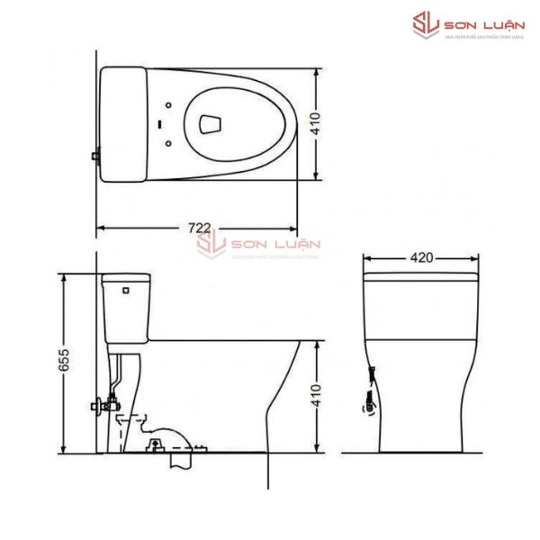 Bồn Cầu Điện Tử TOTO MS188VKW7 Nắp TCF6631A