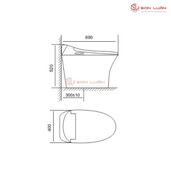 Bồn cầu thông minh Viglacera V93.WB