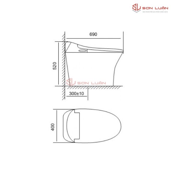 Bồn cầu thông minh Viglacera V94.RW