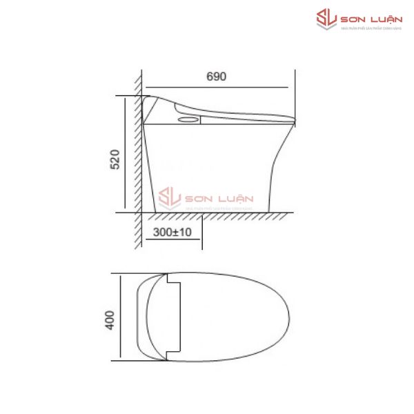 Bồn Cầu Thông Minh Viglacera V94