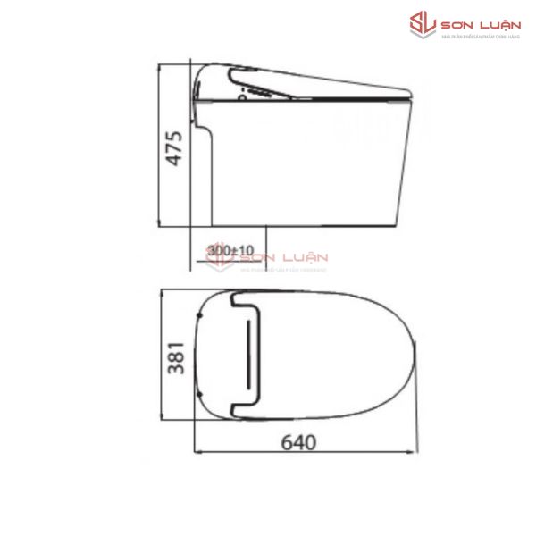 Bồn cầu thông minh Viglacera V97.WB