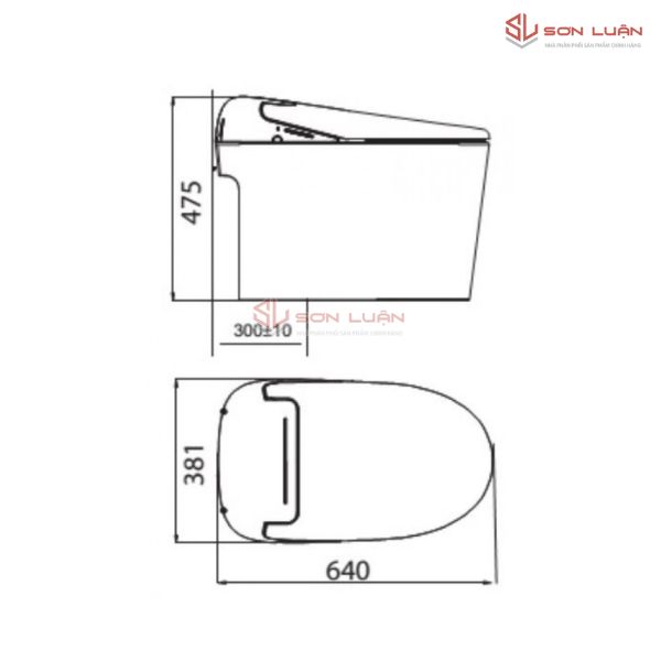 Bồn cầu thông minh Viglacera V97