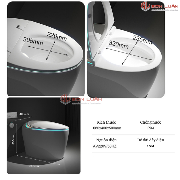 Kích thước bồn cầu