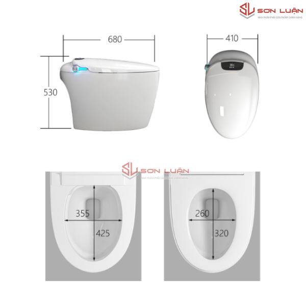 Kích thước bồn cầu