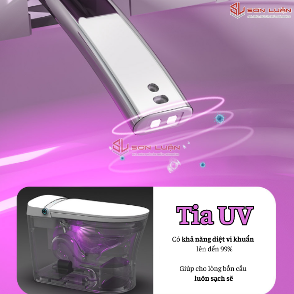 Tia UV tím giúp loại trừ vi khuẩn đến 99%