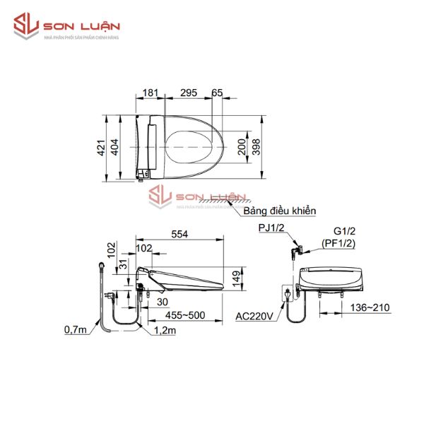 Nắp điện tử INAX CW-KA22AVN