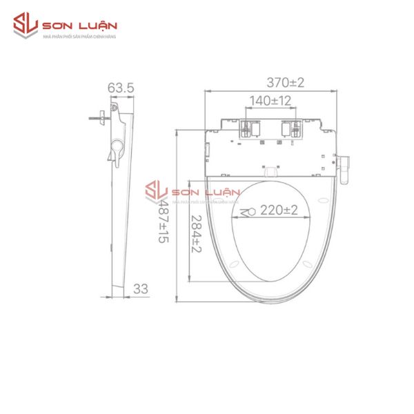 Nắp Shower Toilet INAX CW-S32VN-1
