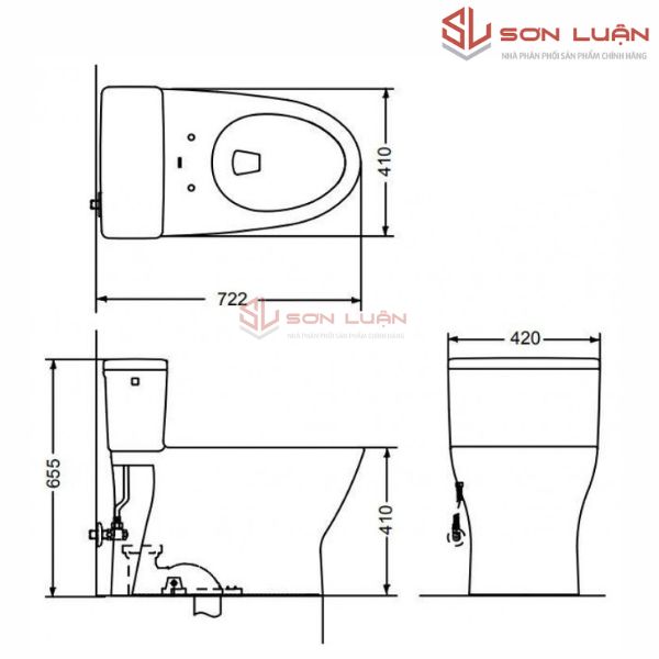 Bồn cầu 1 khối TOTO MS188VKT2