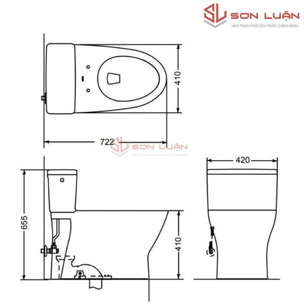 Bồn cầu 1 khối TOTO MS188VKT3