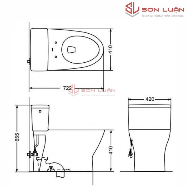 Bồn cầu 1 khối TOTO MS188VKT8