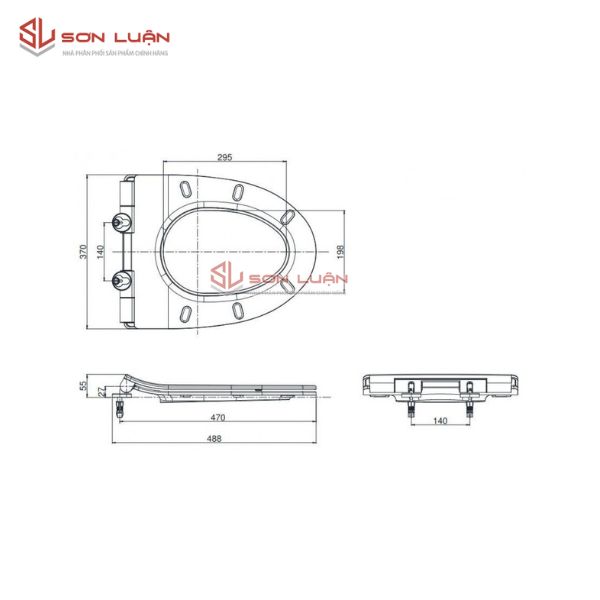Nắp êm bồn cầu TOTO TC600VS