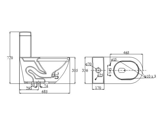 Bồn cầu 1 khối Viglacera V199