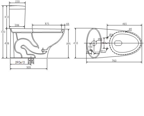 Bồn cầu 1 khối Viglacera V37M
