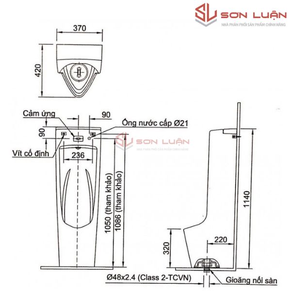 Bồn tiểu nam Inax AFU-600V