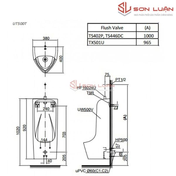 Bồn tiểu nam TOTO UT500T