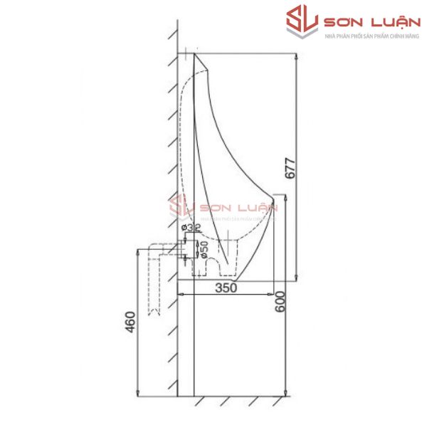 Bồn tiểu nam Viglacera T1