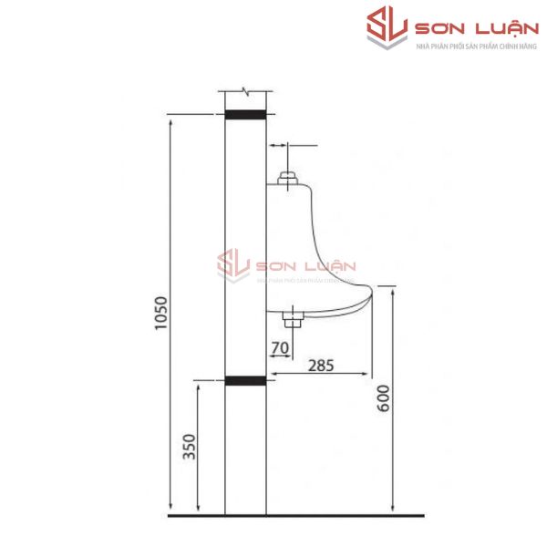 Bồn tiểu nam Viglacera TT1 treo tường