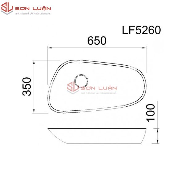 Chậu rửa mặt lavabo âm bàn Caesar LF5260