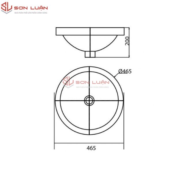 Chậu rửa mặt lavabo đặt bàn đá Viglacera CD6