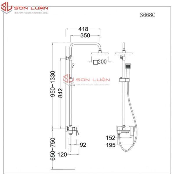 Sen cây nóng lạnh Caesar S668C