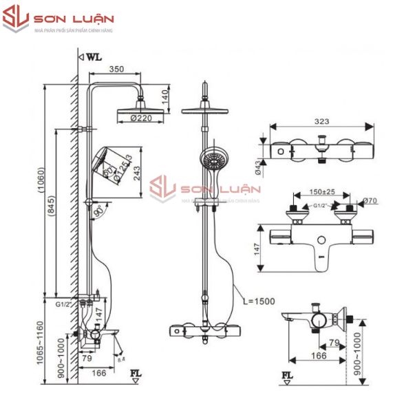 Sen cây nóng lạnh INAX BFV-3415-9C