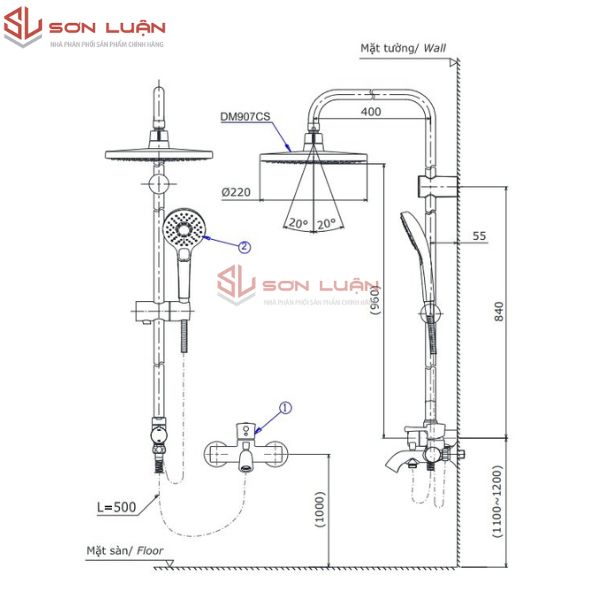 Sen cây nóng lạnh TOTO DM907CS/TBS01302/DGH108ZR