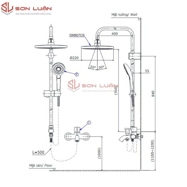 Sen cây nóng lạnh TOTO DM907CS/TBS02302/DGH108ZR