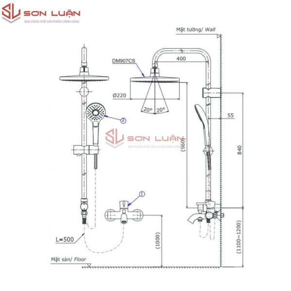 Sen cây nóng lạnh TOTO DM907CS/TBS03302/DGH108ZR
