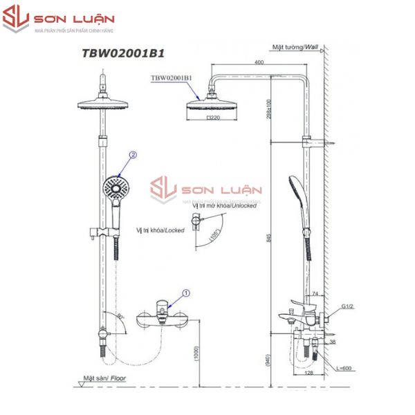 Sen cây TOTO TBV03427V/DGH108ZR/TBW02001BA