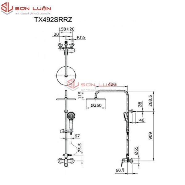 Sen cây TOTO TX492SRRZ