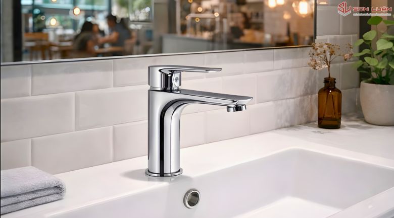 Vòi rửa mặt Gaxtee G3252 lắp tại quán cafe Giảng - Hà Nội